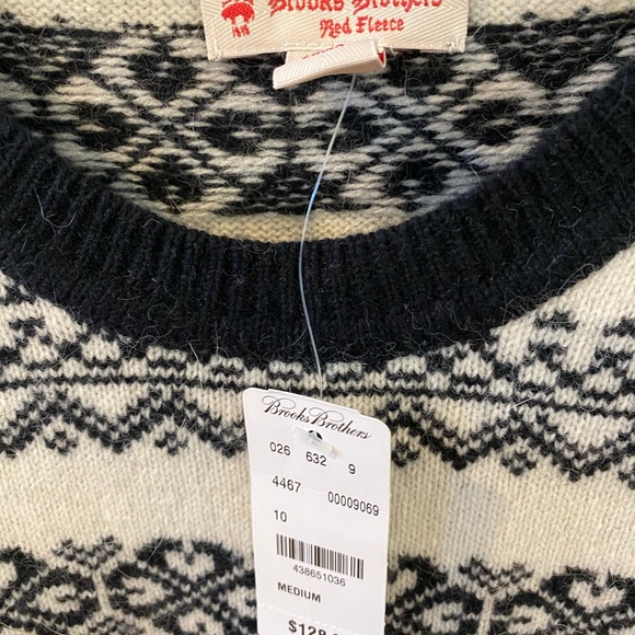 Brooks Brothers Red Fleece Sweater - Picture 2 of 6